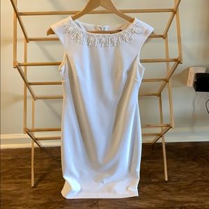 Brand New White Tahari Dress